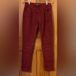 Levi’s burnt red 534 Too Superlow straight leg jeans. Size 5